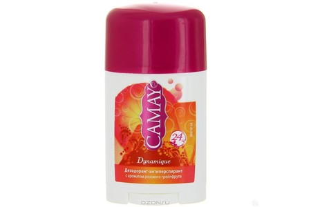 Отзыв на  Дезодорант Camay Dynamique бодрящий аромат розового грейпфрута (шариковый)